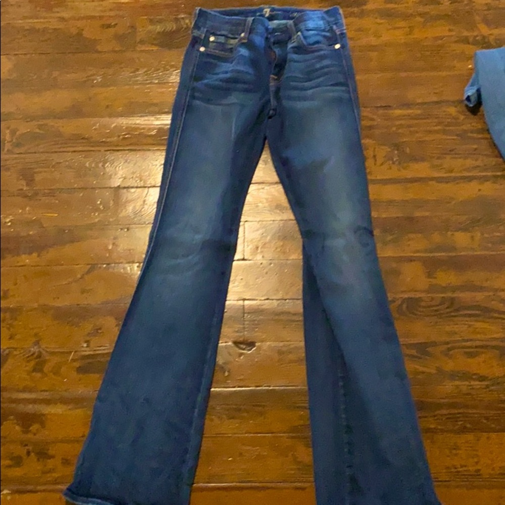 7 for all mankind a pocket flare jeans